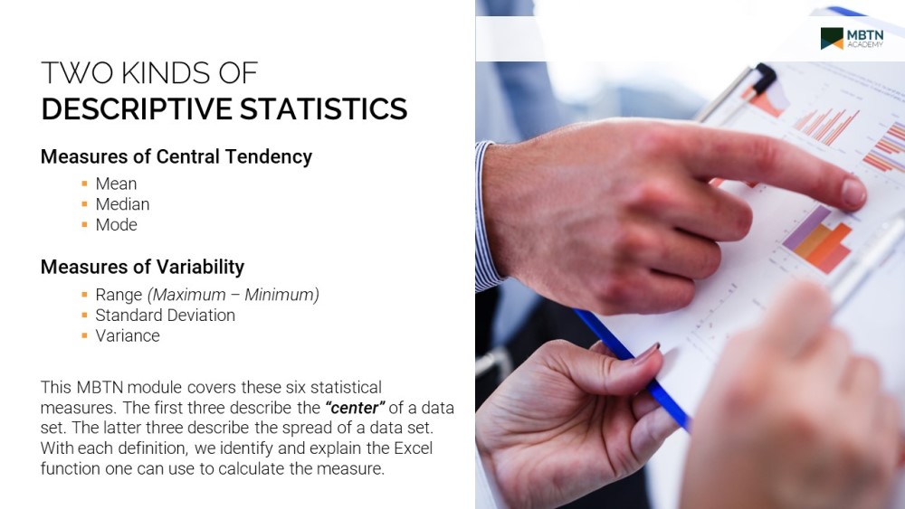 statistics 1 measures of central tendency and variability